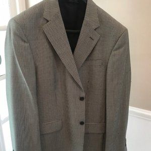Stafford Houndstooth Sports Coat Black/White 42L